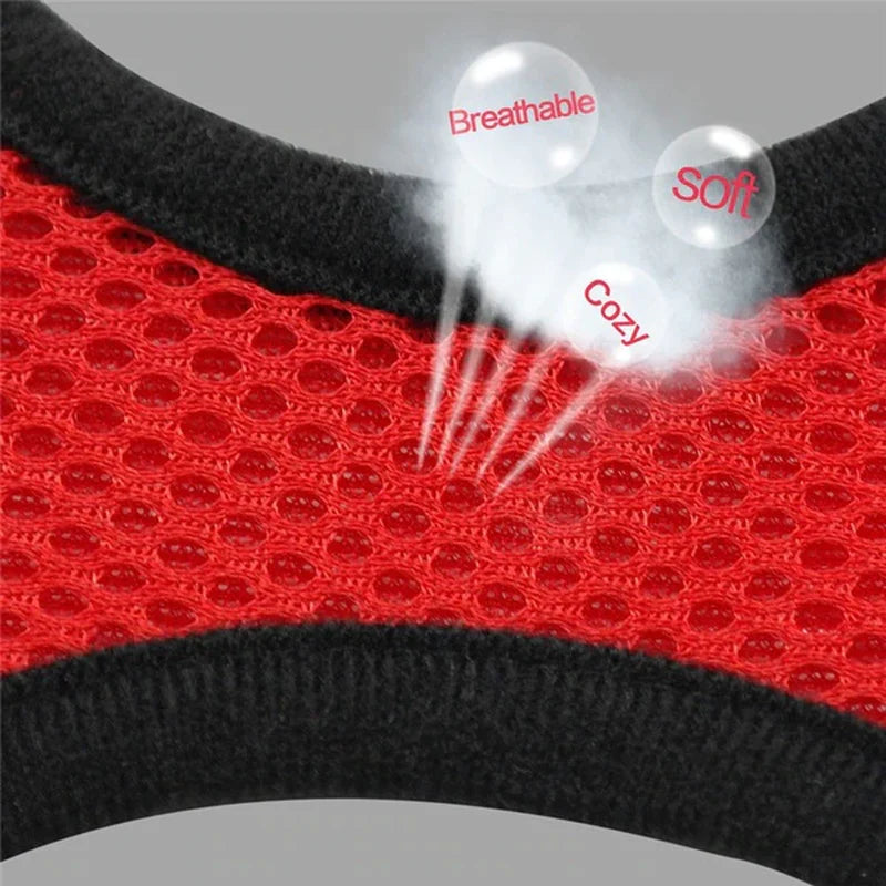 Cat Dog Harness with Lead Leash Adjustable Vest Polyester Mesh Breathable Harnesses Reflective Sti for Small Dog Cat Accessories