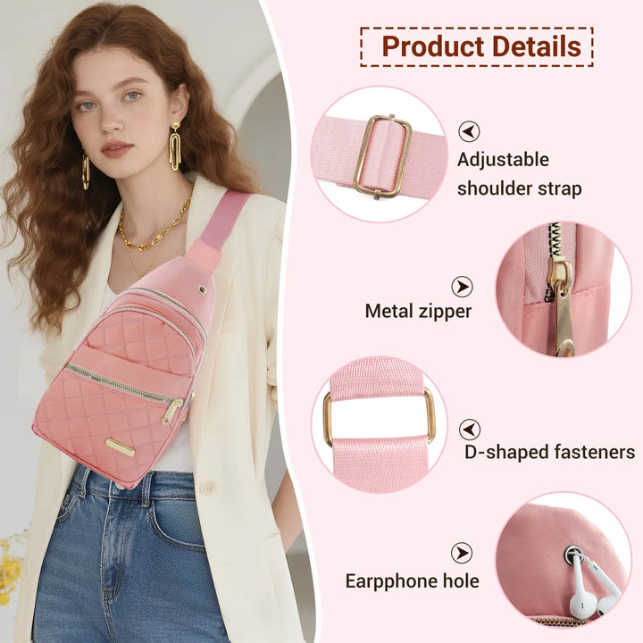 Small Sling Bakpack Crossbody Bags for Women Chest Bag Cross Body Bag Fanny Pack for Outdoors Hiking Traveling,Crossbody Small Sling Backpack Sling Bag for Women Men,Mother&